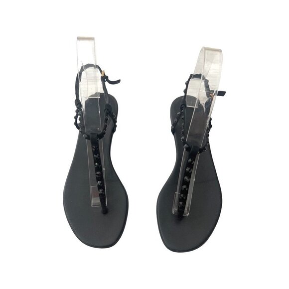 Gucci black Crystal studded thong sandals size 36 - Picture 1 of 4
